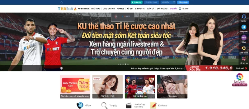 Cá cược thể thao với tất cả các trận đấu hot