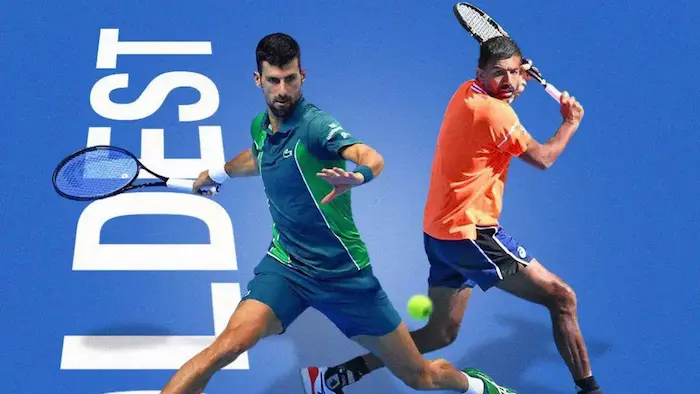 Novak Djokovic và Rohan Bopanna đại diện cho Asics